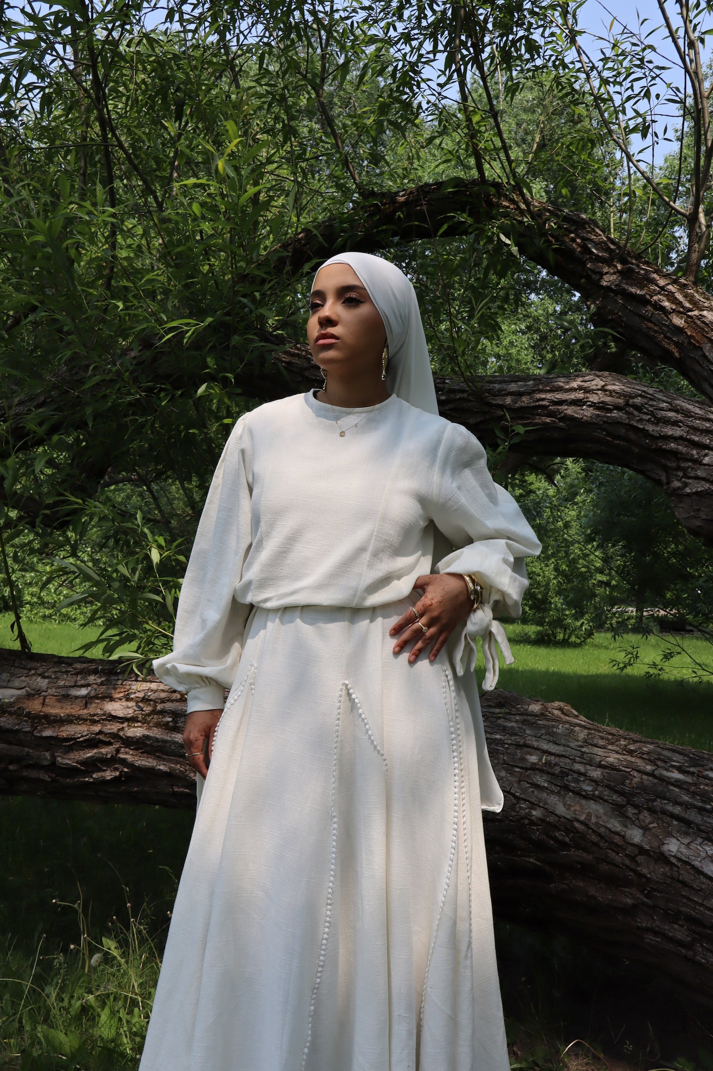Süreyah Dress - Pearl