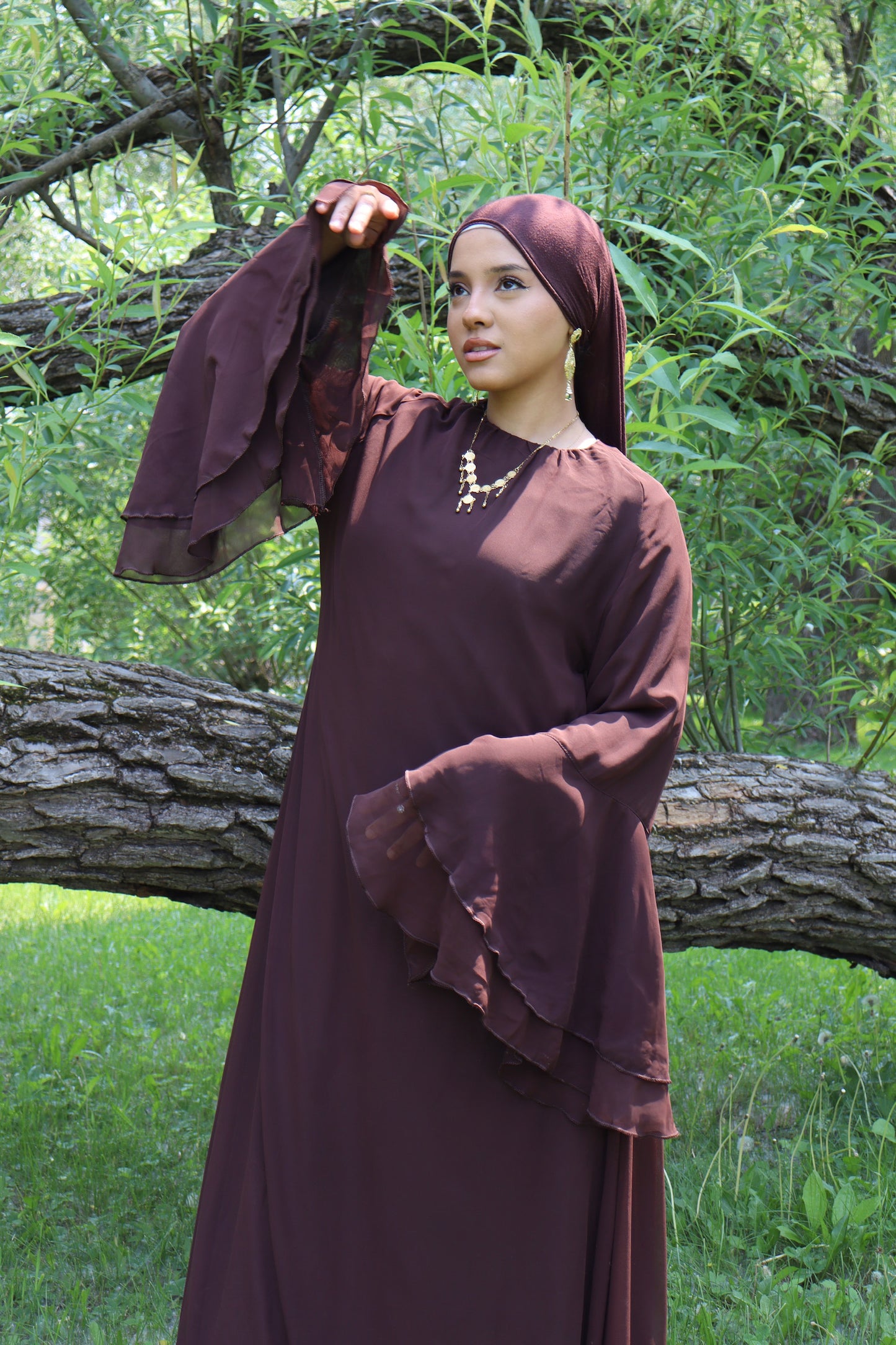 Malaak Dress - Wood