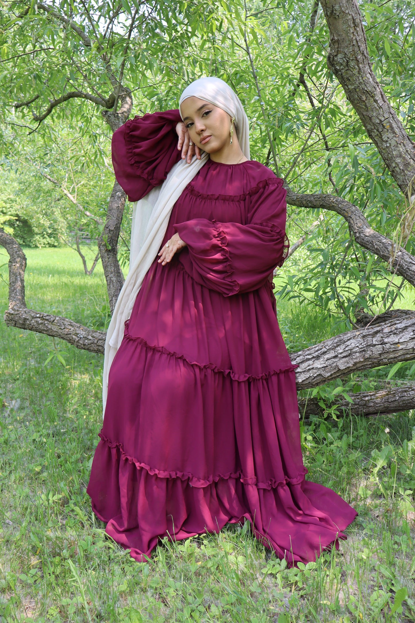 Ameerah Dress - Berry