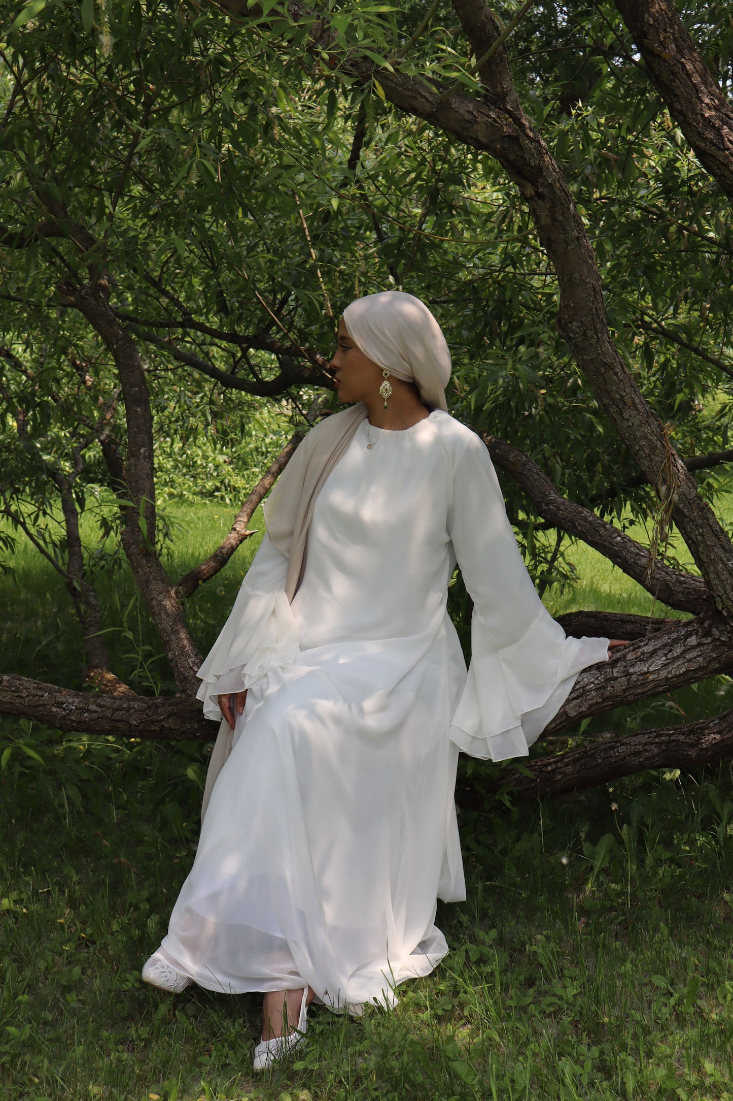 Malaak Dress - Ivory