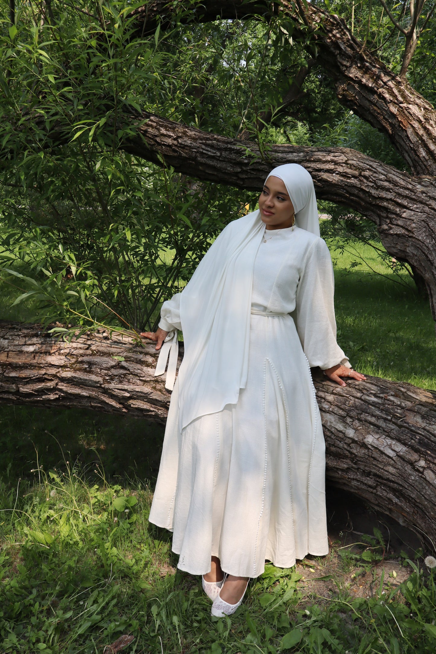 Süreyah Dress - Pearl