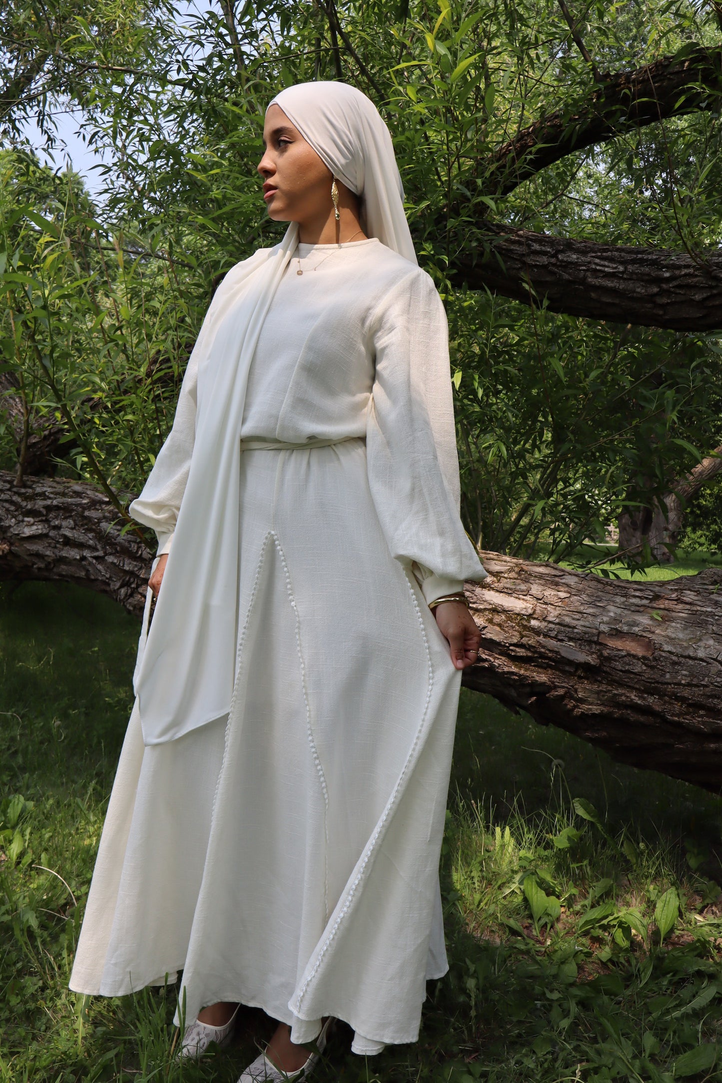 Süreyah Dress - Pearl