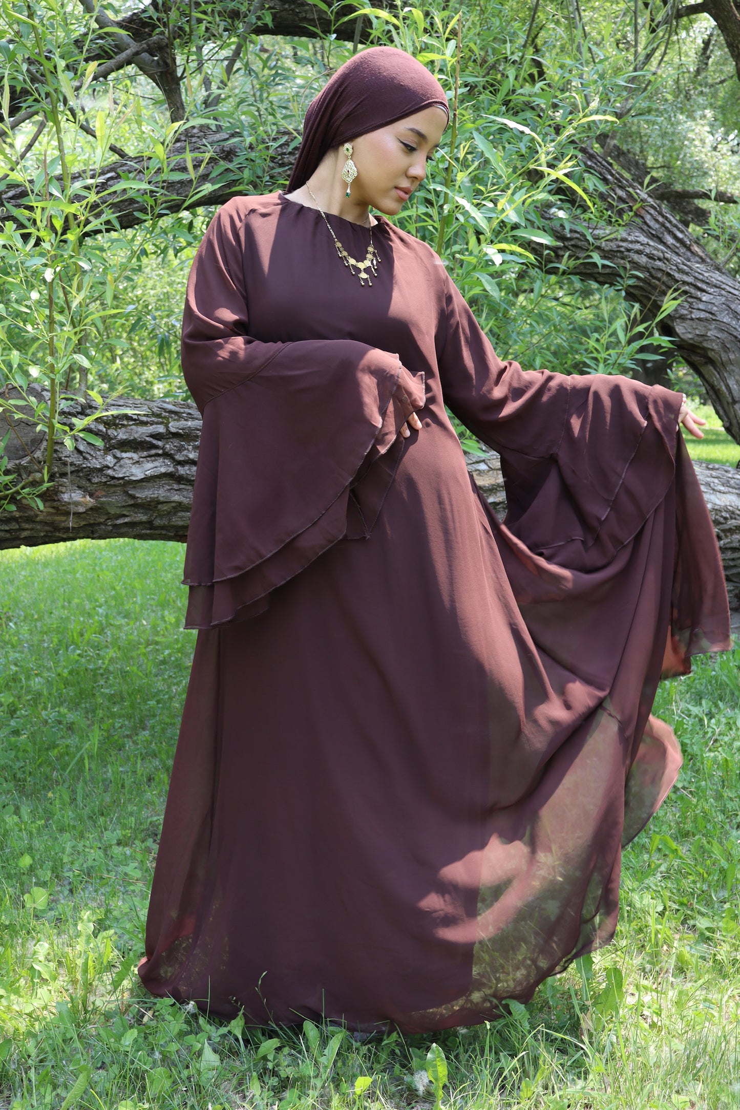 Malaak Dress - Wood